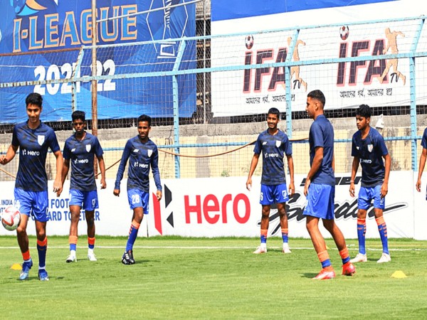 Indian Arrows practicing ahead of match against Aizawl FC (Image: AIFF Media)