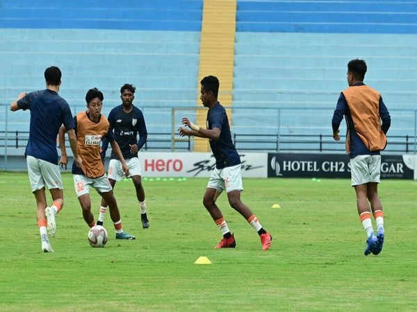 Indian Arrows practicing ahead of match against RoundGlass Punjab FC (Image: AIFF Media)