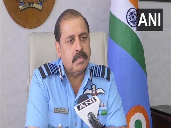 Indian Air Force (IAF) chief Air Chief Marshal RKS Bhadauria speaking to ANI on Thursday over the budgetary support in 2021.