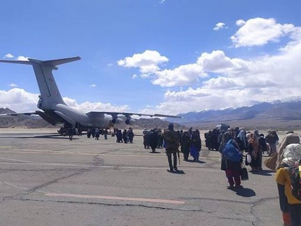 Indian Air Force airlifted a total of 485 people from Hindan, Jaisalmer and Jodhpur to Jammu and Kashmir and Ladakh on April 21-22.