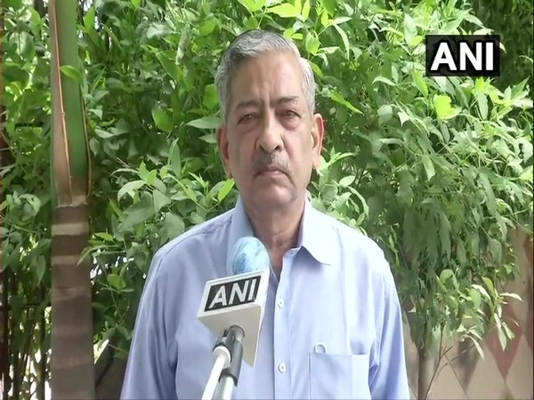 Air Marshal RK Sharma (Retd) speaking to ANI in New Delhi on Saturday. 