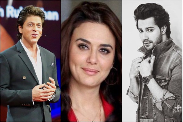 Shah Rukh Khan, Preity Zinta, Varun Dhawan