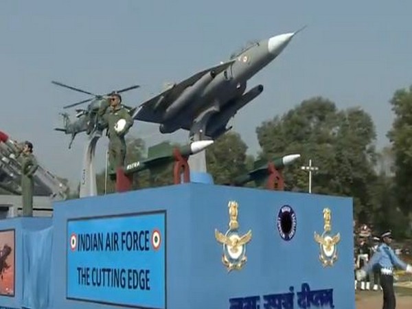 IAF tableau showcased scaled-down models of Rafale, Tejas aircrafts.