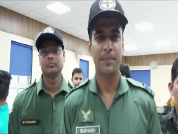 IAF officer Subhash talking to ANI on Sunday. Photo/ANI