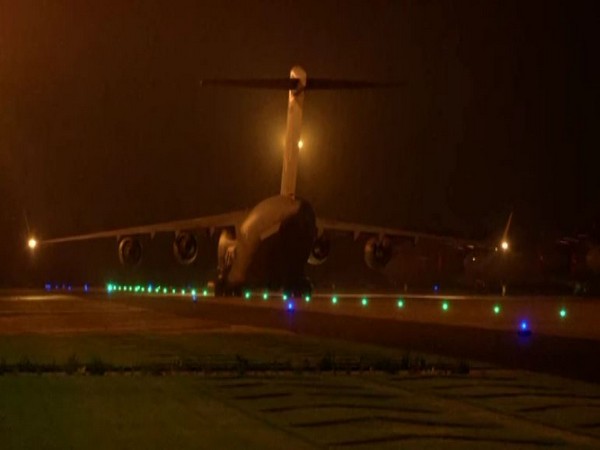 Indian Air Force's (IAF) C-17 Globemaster aircraft at Hindon Air Force Station in Ghaziabad on Monday