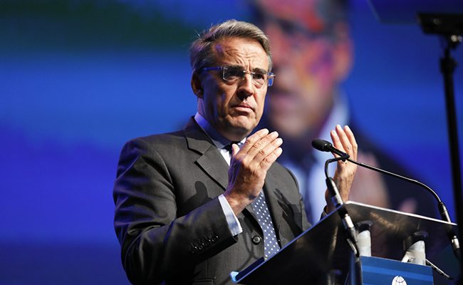 IATA's Director General and CEO Alexandre de Juniac. (file photo)
