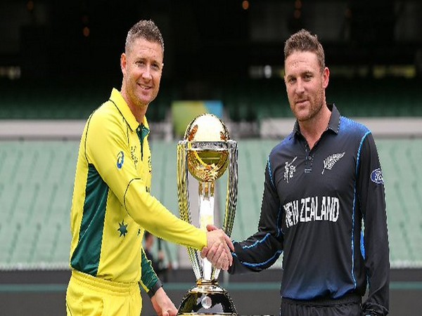 Then Australia skipper Michael Clarke (L) and New Zealand skipper Brandon McCullum (R) (Photo/ICC Twitter) 