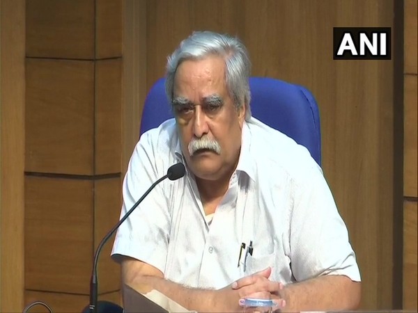 R Gangakhedkar of ICMR addressing a press conference in New Delhi on Monday.