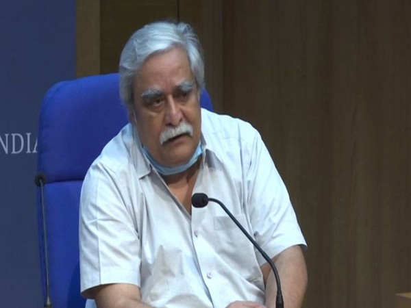Dr Raman R Gangakhedkar, head scientist, ICMR, during daily media briefing on coronavirus in New Delhi on Sunday. Photo/ANI