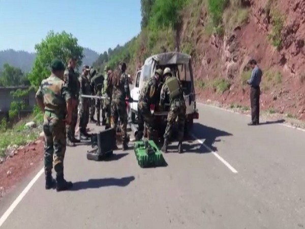 Visuals from the Jammu-Poonch Highway, Photo/ANI
