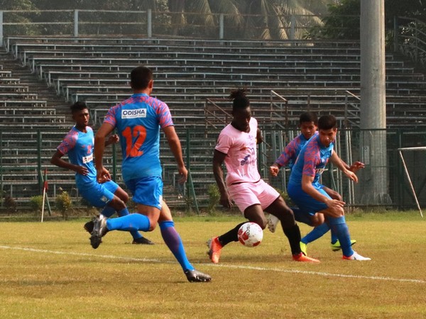 Indian Arrows players fighting for the ball against Southern Samity (Photo/ AIFF)