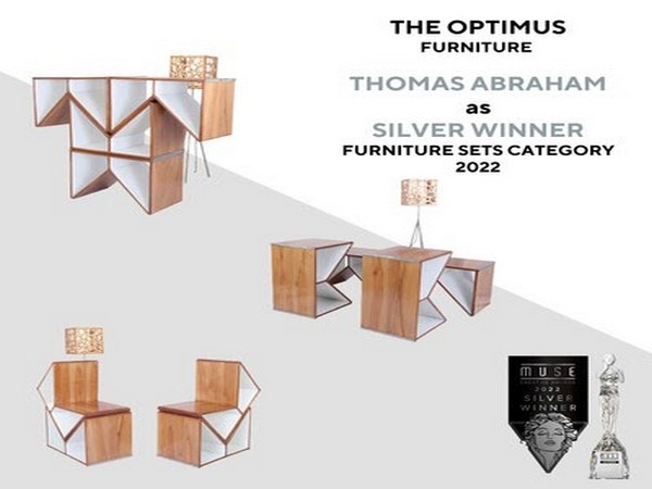 Thomas Abraham declared the silver winner by MUSE Design Awards for his furniture collection