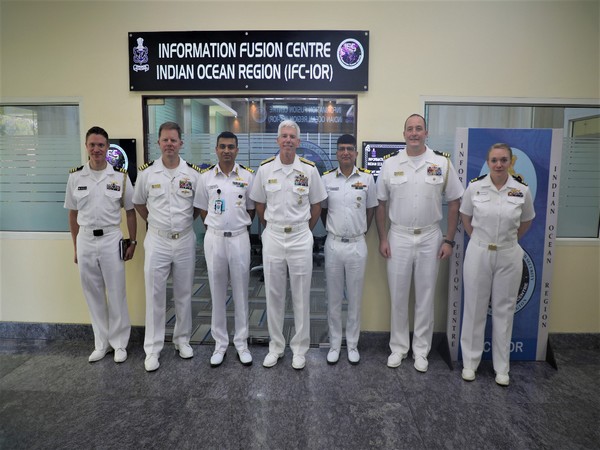 US Navy delegation led by Vice Admiral Karl Thomas, Commander of US 7th Fleet visited IFC-IOR. (Twitter/IFC-IOR)