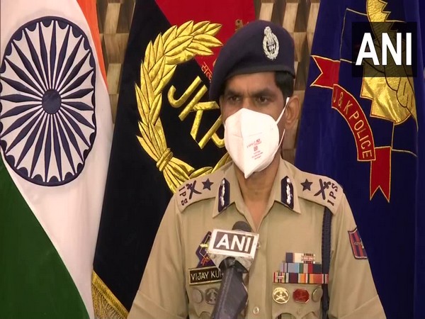 IGP Kashmir Vijaya Kumar. (Photo/ ANI)