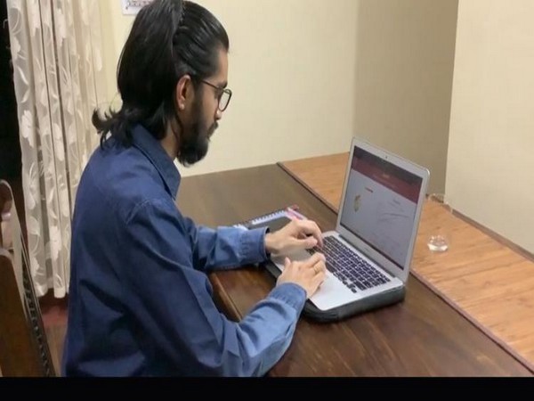 Prof Anoop Krishnan, Civil Engineering Department, IIT Delhi, working on the portal. Photo/ANI
