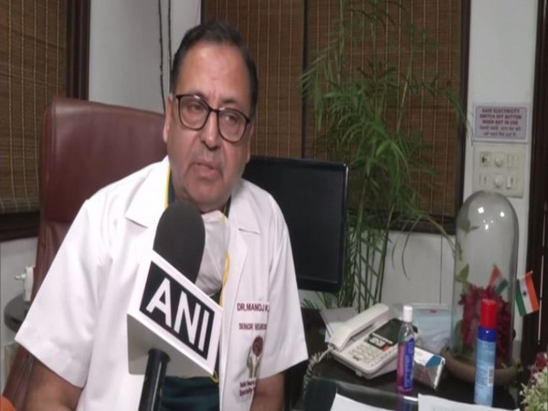 Dr Manoj Sobit, Co-chairman, Joint action committee IMA Punjab speaking to ANI. (Photo/ANI)