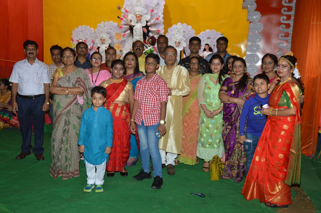 A visual from the Durga Puja celebrations in Jammu on Saturday. Photo/ANI