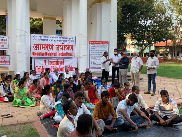 Freedom Fighters during the protest.