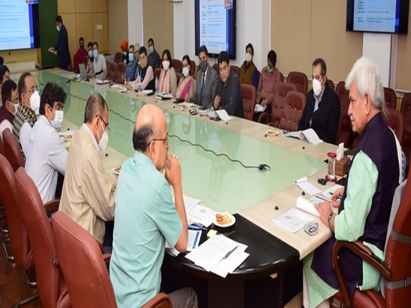 J-K LG Manoj Sinha chairs preparatory meeting of 'Azaadi Ka Amrut Mahotsav- India at 75' (Photo/ANI)