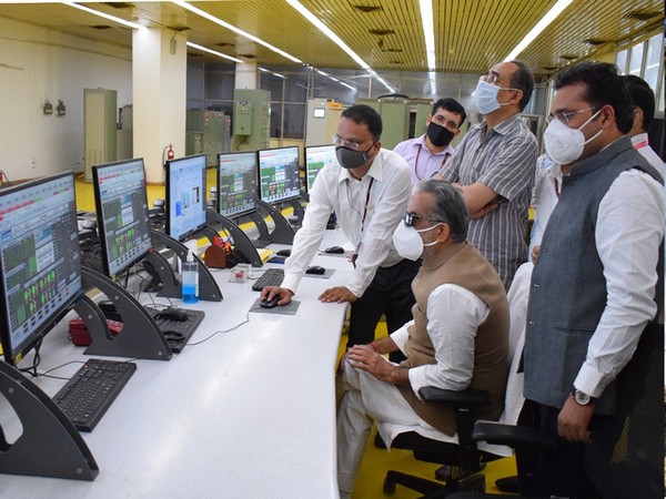 Union Minister of State for Power, Krishan Pal Gurjar during his visit to Reasi, Jammu and Kashmir on Monday.