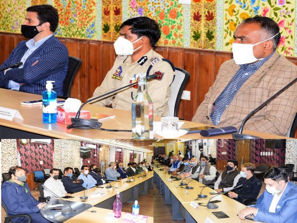 Visuals from the meeting in Srinagar. 