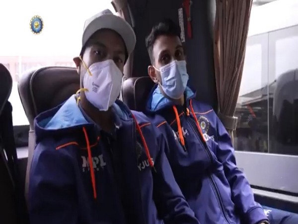 Indian players after landing in London. (Photo/ BCCI twitter video grab)