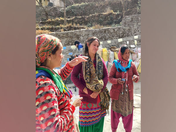 Women from Paing village stuck in Raini village (Photo/ANI)