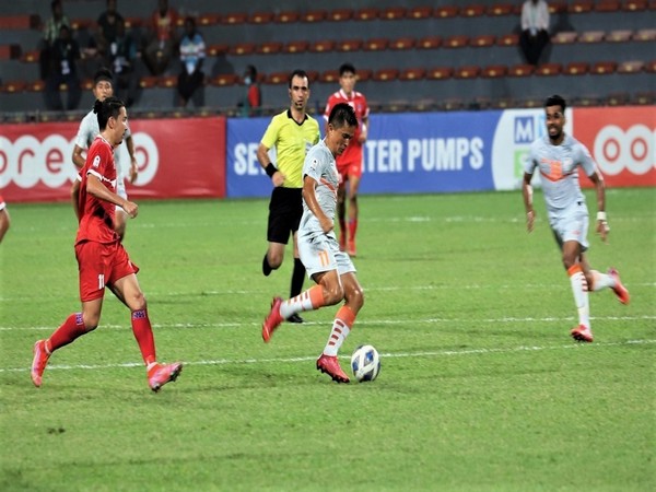 Sunil Chhetri in action against Nepal (Photo: ISL)