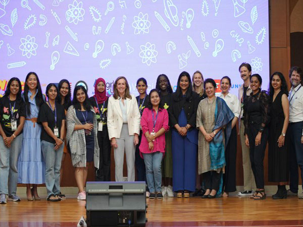 US State Department's Special Representative for Global Partnerships, Dorothy McAuliffe with the counselors and the officials from Girl Up and US Consulate General Chennai