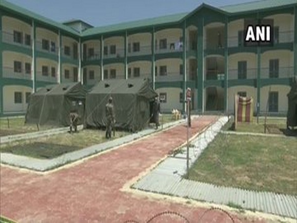 An Indian Army building converted into COVID care centre in Srinagar. Photo/ANI