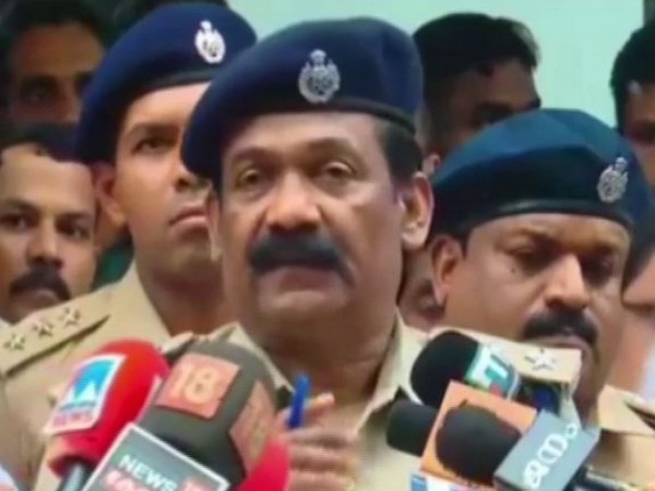 The Investigating Officer (IO) apprising media persons of the case. Photo/ANI