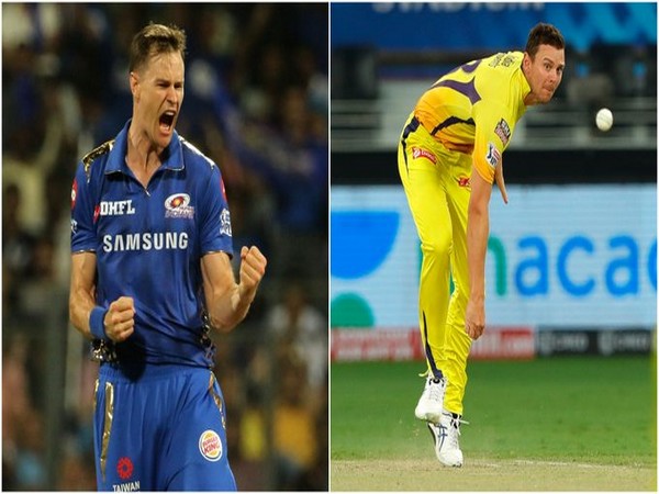 Jason Behrendorff (L) and Josh Hazlewood (R) (Photo/ IPL Twitter)