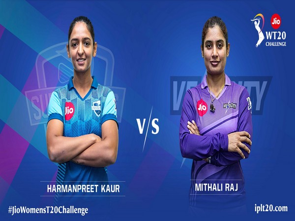 Supernovas skipper Harmanpreet Kaur and Velocity captain Mithali Raj (Photo/ IPL Twitter)