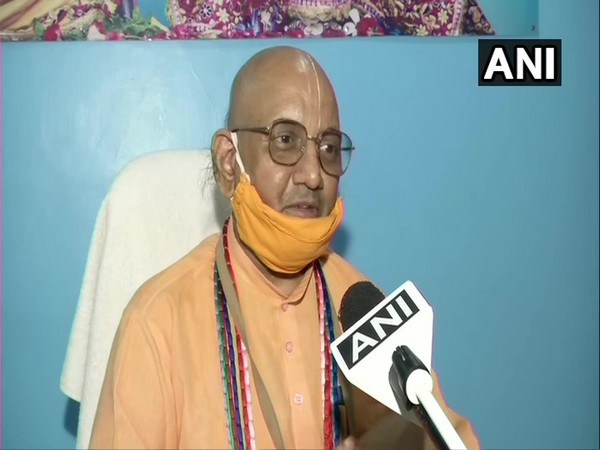 Vice President of ISKCON, Vrajender Nandan Das speaking to ANI on Tuesday. (Photo/ANI)