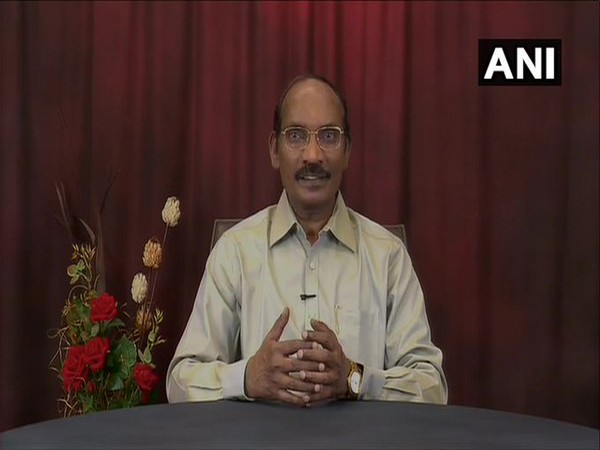 ISRO chief K Sivan talking to reporters on Thursday. [Photo/ANI]
