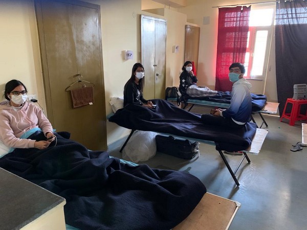 People in ITBP quarantine facility Photo/ANI