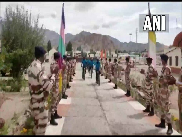 ITBP's cycle rally (Photo/ANI)