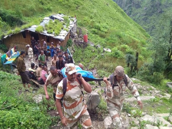 A total of 25 jawans were part of the team that rescued the woman. (Photo: ANI)