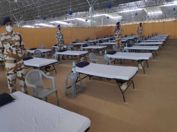 COVID-19 care centre at Radha Soami Satsang Beas Chhattarpur, which was handed over to Indo Tibetan Border Police on Wednesday.