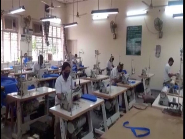 The ITBP is preparing masks and PPE kits, which have been approved for the use by AIIMS-Delhi. Photo/ANI