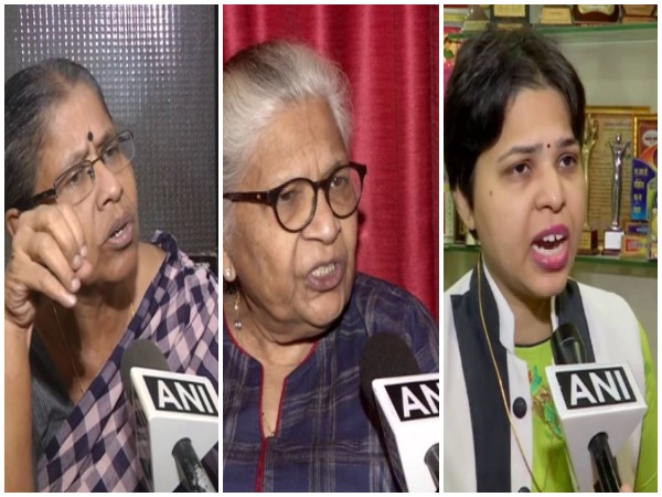 From (L to R) Sudha Ramalingam, Kamini Jaiswal and Trupti Desai [File Photo/ANI]