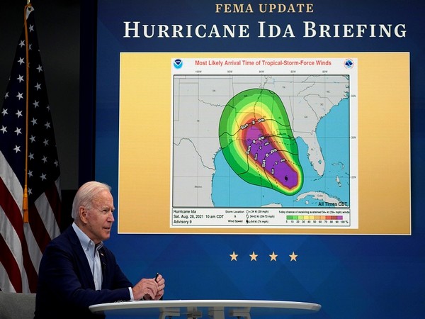US President Joe Biden at hurricane Ida briefing. (Photo Credit - Reuters)