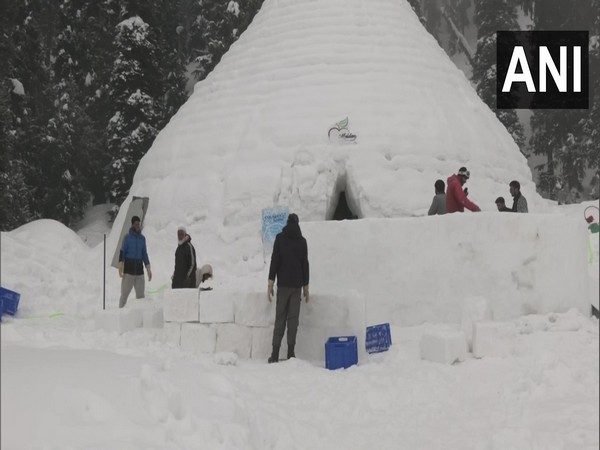 Visual of Igloo Cafe at J-K's Gulmarg (Photo/ANI)