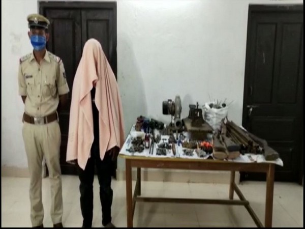 A photo of the accused arrested from the factory in Odisha. (Photo/ANI)