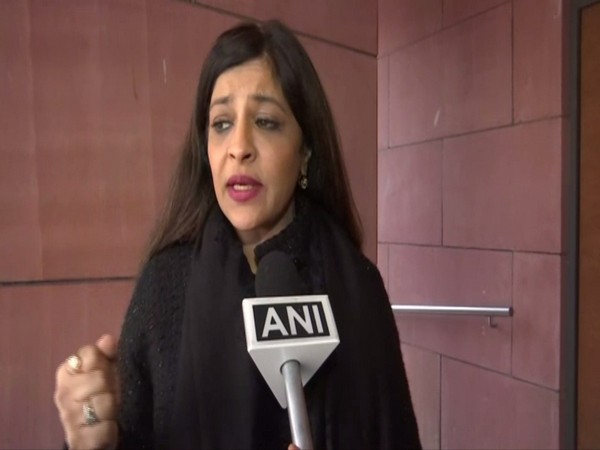 BJP national spokesperson Shazia Ilmi talking to ANI in New Delhi on Sunday. Photo/ANI