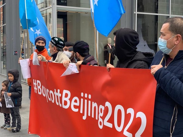 Demonstration against Beijing in Antwerp, Belgium 