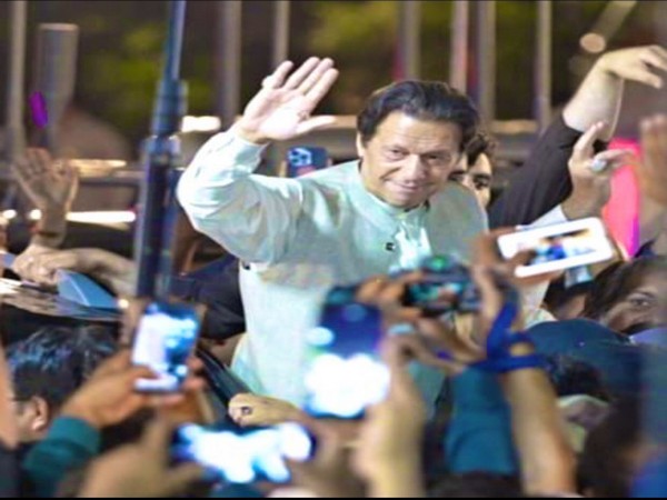 Former Pakistani Prime Minister Imran Khan in Parade ground (Twitter: PTI official handle)