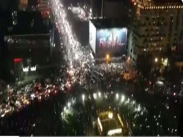 Visuals from the protest