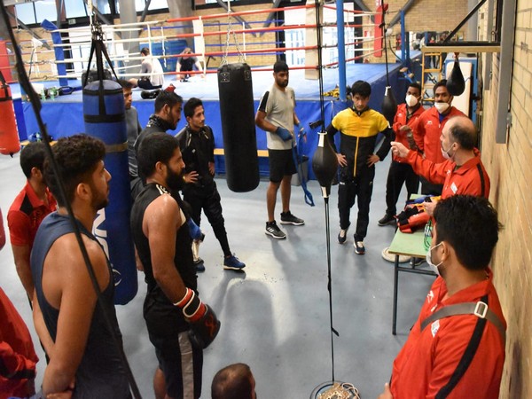 Indian men boxers training at Olympic Centre in Assisi, Italy