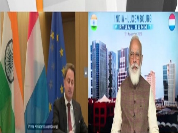 Luxembourg Prime Minister Xavier Bettel and Prime Minister Narendra Modi